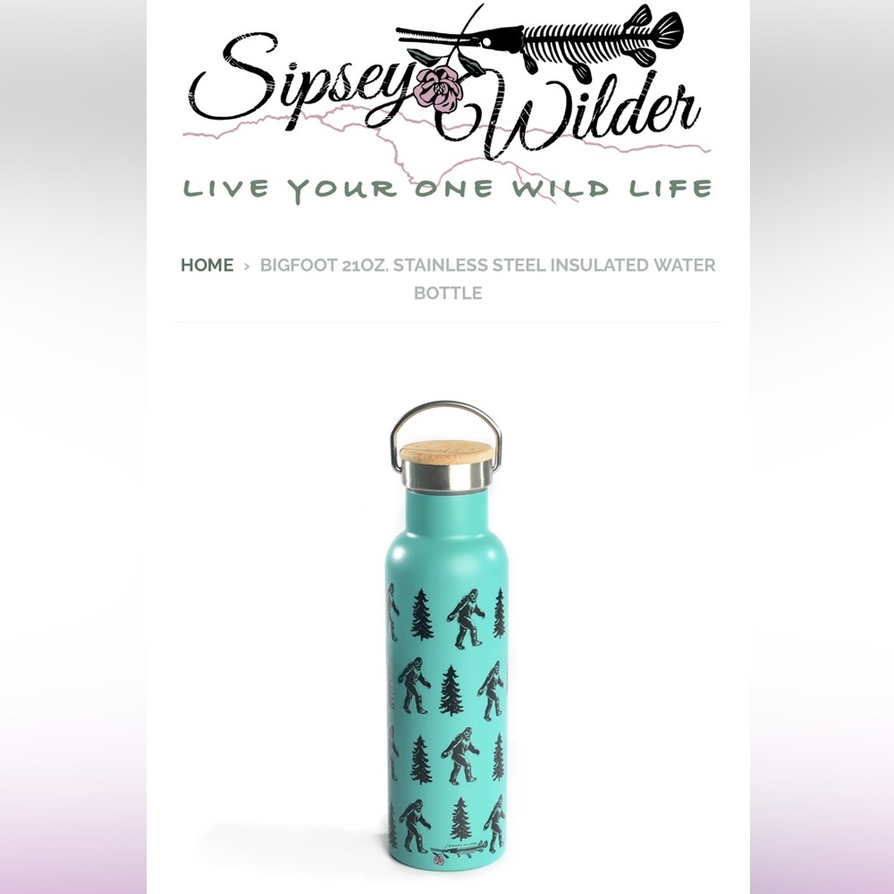 Sipsey Wilder Bigfoot Water Bottle 21oz